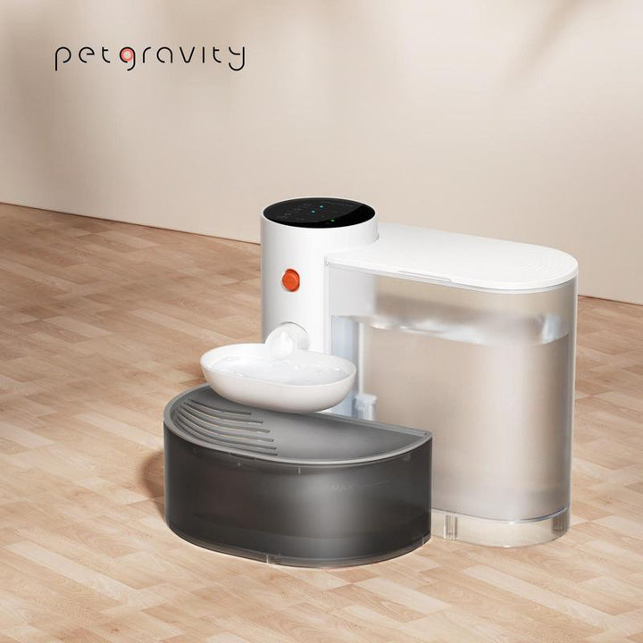 Ultimate Pet Water Fountain: Silent Gravity Smart Dispenser for Cats & Dogs - Healthy Hydration Made Easy!