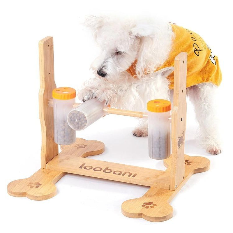 Interactive Dog Food Puzzle Toy - Adjustable Height IQ Training & Slow Feeder for All Dog Sizes