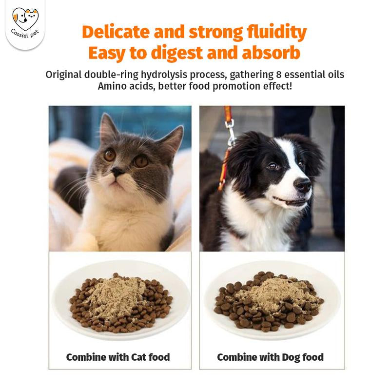 Cassiel Pet Natural Liver Chicken Beef Sprinkles Food Topper Supplement Appetite Booster for Dog Cat 80G