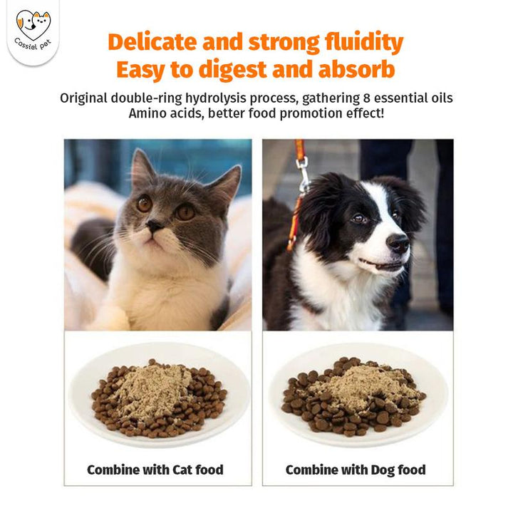 Cassiel Pet Natural Liver Chicken Beef Sprinkles Food Topper Supplement Appetite Booster for Dog Cat 80G