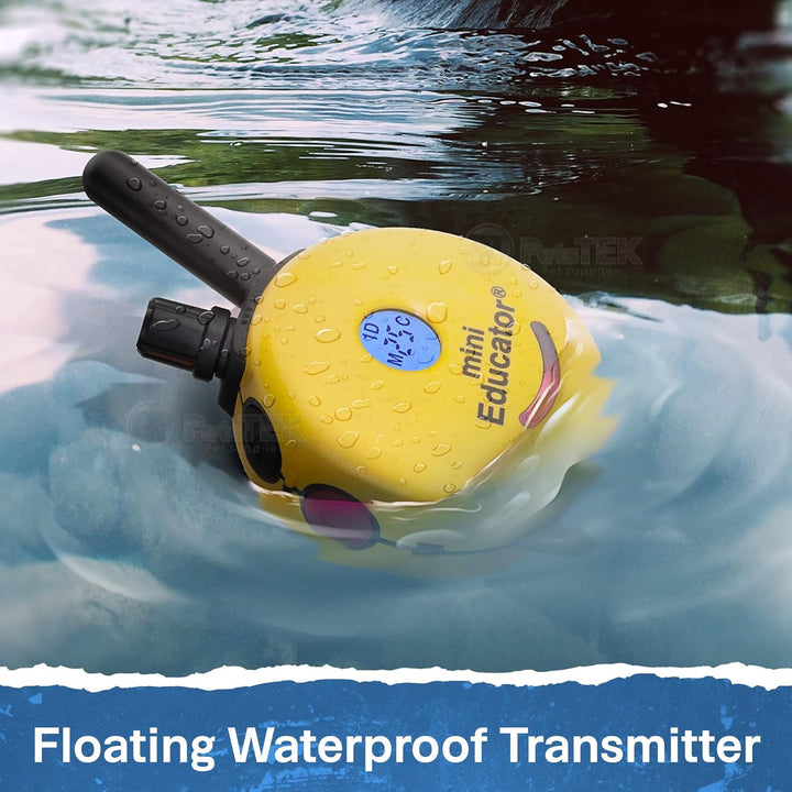 Ultimate Waterproof E-Collar Trainer - 1/2 Mile Range, 100 Levels, Vibration & Sound, Includes Petstek Clicker