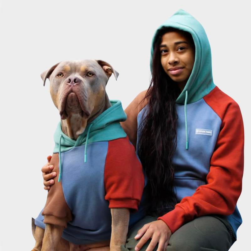Spark Paws Premium Color Block Dog Hoodies - Ultra Soft, Cozy Fleece for All Breeds!