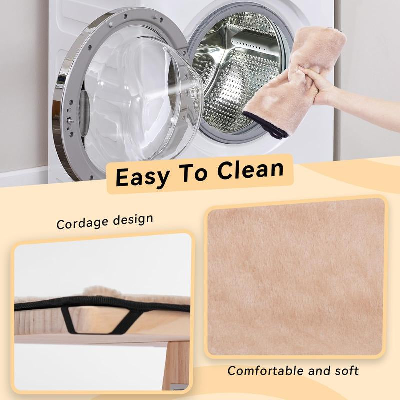 Ultimate Cozy Cat Hammock - Luxurious Window Seat for Large Cats with Soft Mat & Sturdy Wood Base - Perfect for Any Space!