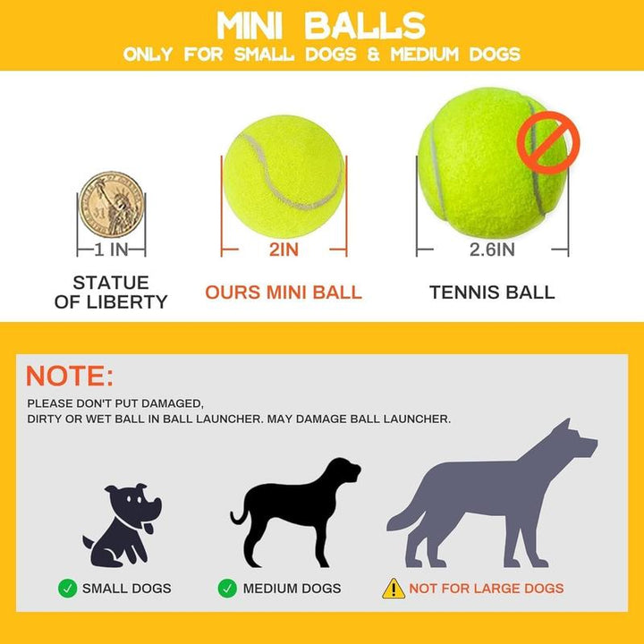 3-in-1 Automatic Dog Ball Launcher with Tennis Balls - Interactive Indoor & Outdoor Pet Toy