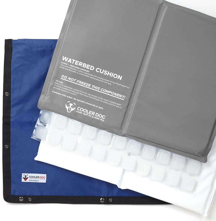 Ultimate Comfort 2-Pack Premium Dog Cooling Pads - Hydro Cooling Mat (23"X18")