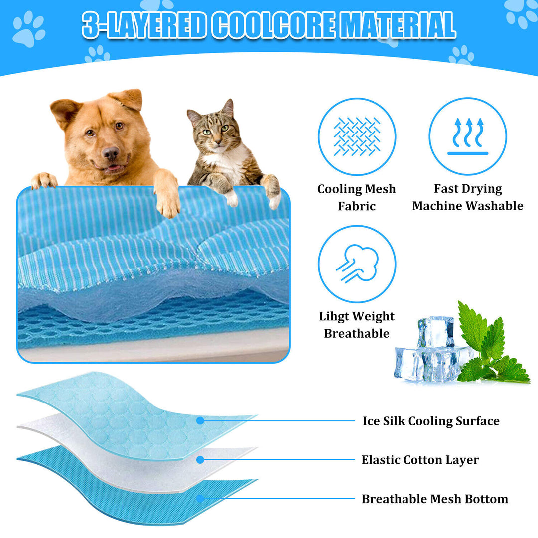 Ultimate Pet Cooling Mat - Keep Your Furry Friends Cool and Comfortable All Summer Long!