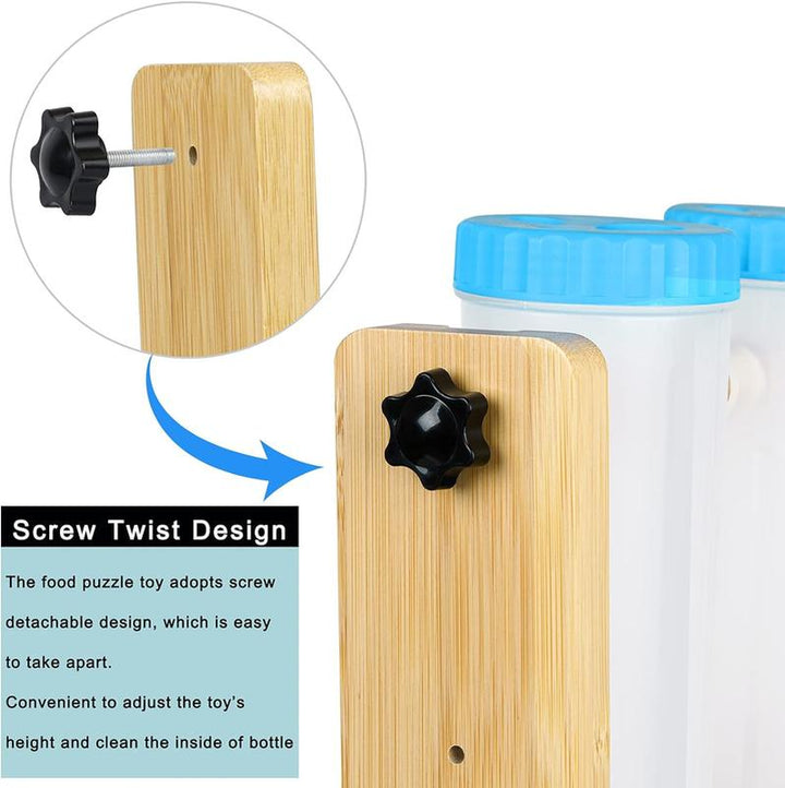 Interactive Dog Food Puzzle Toy - Adjustable Height IQ Training & Slow Feeder for All Dog Sizes