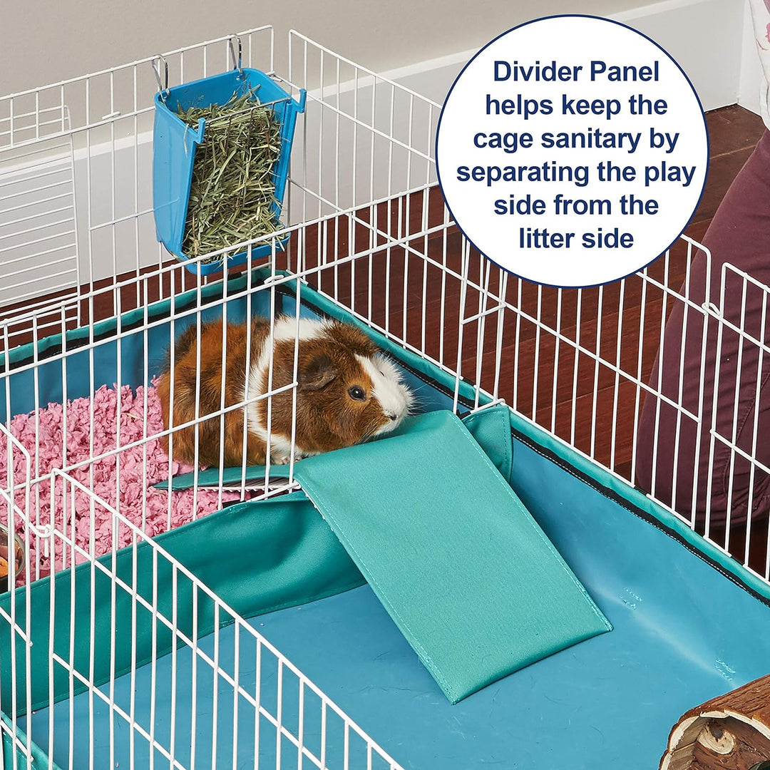 Spacious Mid West Homes for Pets Guinea Habitat Plus Cage with Top Panel - Ideal for Guinea Pigs (47"L x 24"W x 14"H)