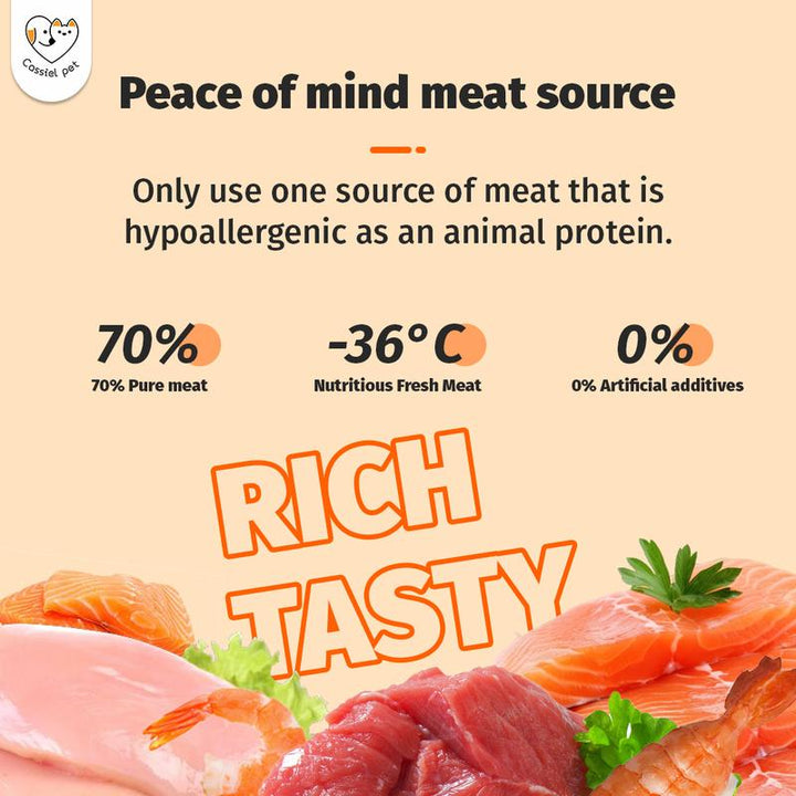 Cassiel Pet Natural Liver Chicken Beef Sprinkles Food Topper Supplement Appetite Booster for Dog Cat 80G