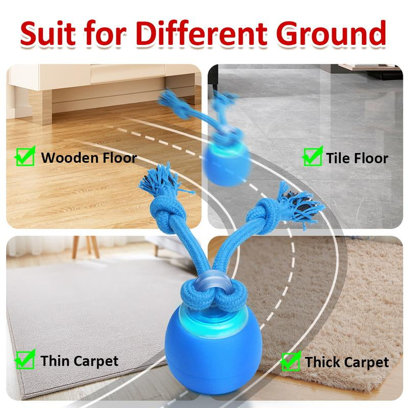 Interactive Motion-Activated Squeaky Dog Ball - Rechargeable Enrichment Toy for Small/Medium Dogs - Perfect for Outdoor Fun & Daily Training!