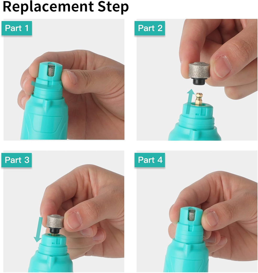 Ultimate Dog Nail Grinder with LED Light - 2-Speed Rechargeable Electric Trimmer for Painless Grooming of All Dog and Cat Sizes