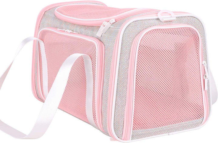 Adorable Fantasy Pink Soft Travel Pet Carrier Bag for Medium Cats and Puppies