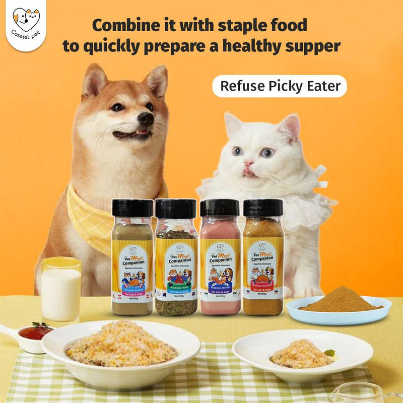 Cassiel Pet Natural Liver Chicken Beef Sprinkles Food Topper Supplement Appetite Booster for Dog Cat 80G