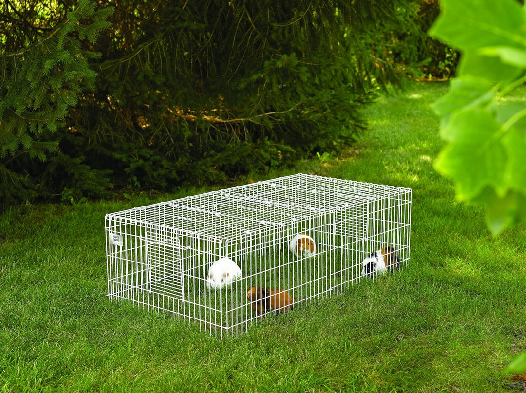 Spacious Mid West Homes for Pets Guinea Habitat Plus Cage with Top Panel - Ideal for Guinea Pigs (47"L x 24"W x 14"H)
