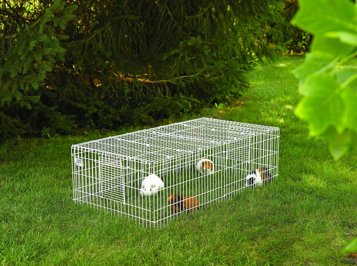 Spacious Mid West Homes for Pets Guinea Habitat Plus Cage with Top Panel - Ideal for Guinea Pigs (47"L x 24"W x 14"H)