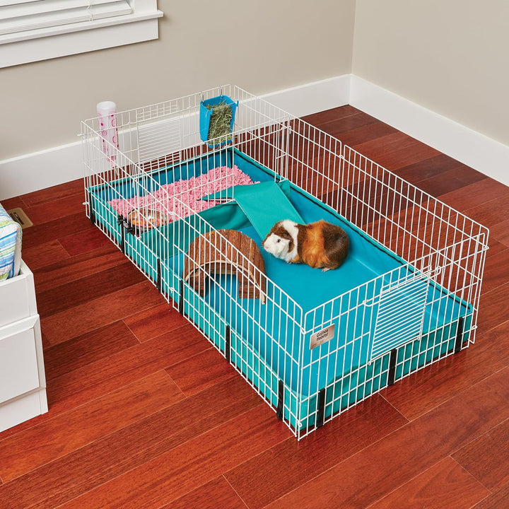 Spacious Mid West Homes for Pets Guinea Habitat Plus Cage with Top Panel - Ideal for Guinea Pigs (47"L x 24"W x 14"H)