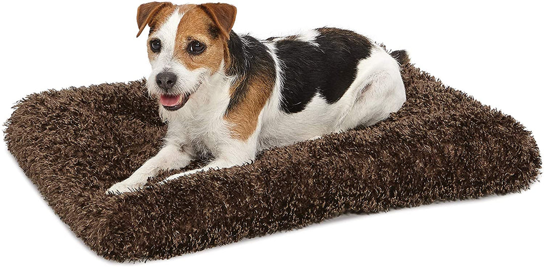 Luxurious Plush Dog & Cat Beds for Crates - Machine Washable, Dryer Safe, 1-Year Warranty