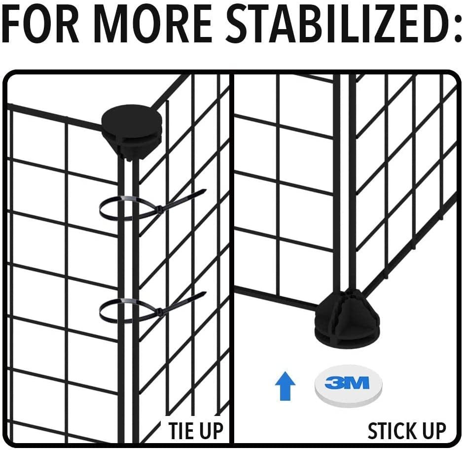 Versatile Guinea Pig Playpen - Portable Metal Wire Cage for Indoor & Outdoor Use, Perfect for Small Animals - 12 Panels (14x14)