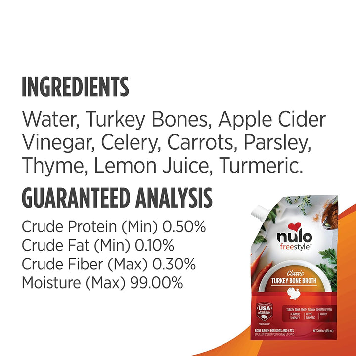 Freestyle Premium Bone Broth for Cats and Dogs - Boost Coat & Skin Quality with Collagen & Chondroitin Sulfate - 20 Fl Oz (Pack of 3)