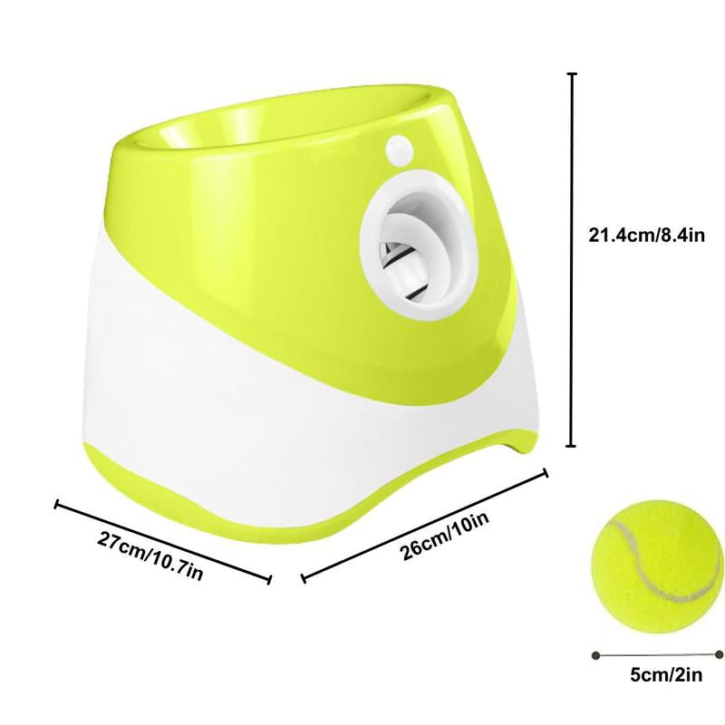 3-in-1 Automatic Dog Ball Launcher with Tennis Balls - Interactive Indoor & Outdoor Pet Toy