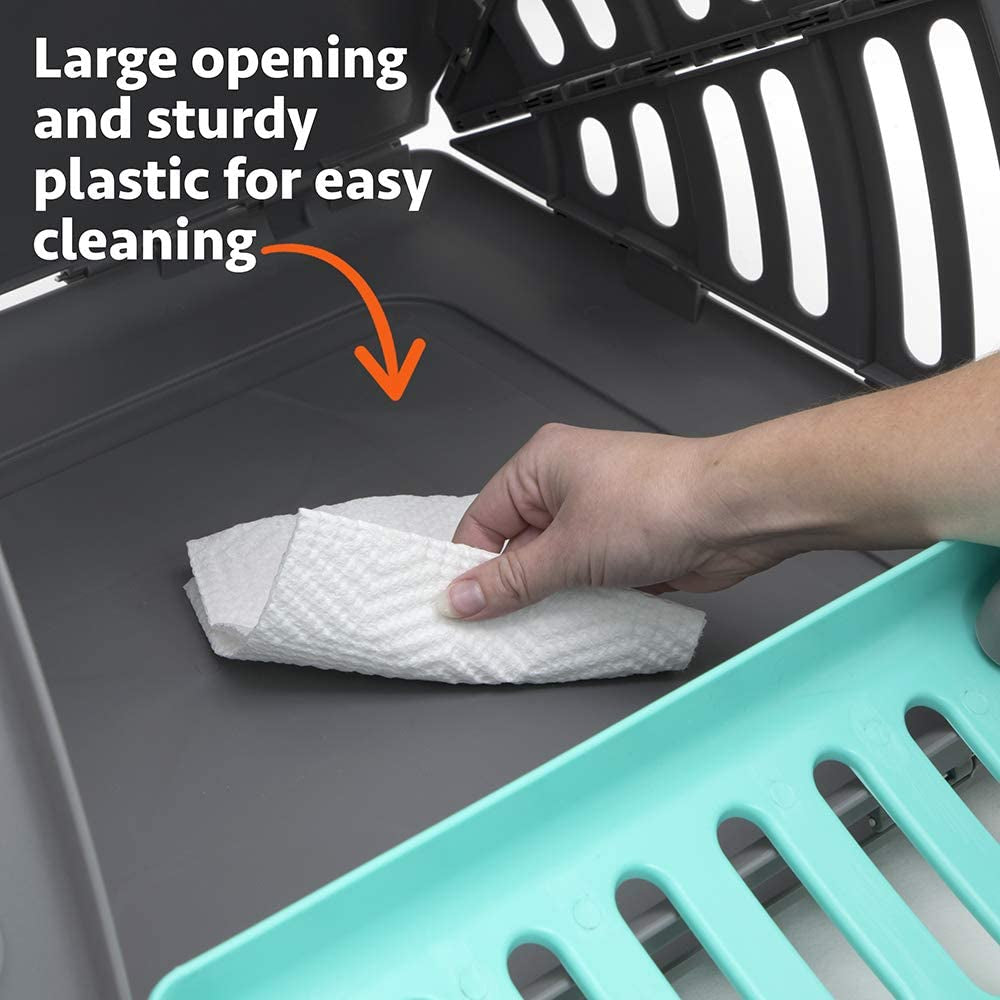 Sport Pet Designs Collapsible Travel Cat Carrier - Waterproof & Convenient Front Door Access