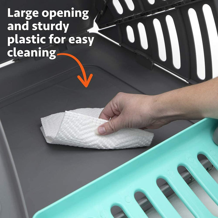 Sport Pet Designs Collapsible Travel Cat Carrier - Waterproof & Convenient Front Door Access