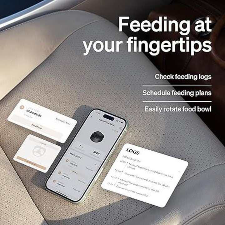 PETLIBRO Automatic Cat Feeder, Refrigerated Wet Food Dispenser with Wifi Control, 3 Days Freshness, 3 Timed Meals, Quick Cooling Feeding