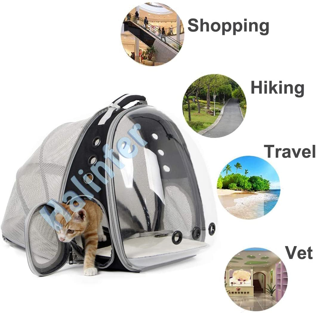 Stylish Cat Bubble Backpack with Fan - Space Capsule Pet Carrier for Cats & Small Dogs up to 12 lbs