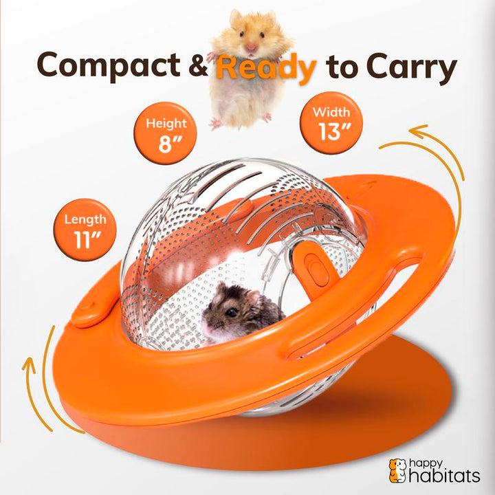 Halo Portable Pet Carrier - Safe & Breathable Hamster Ball for Small Animal Exercise and Travel
