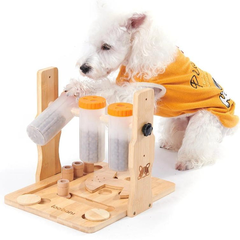 Interactive Dog Food Puzzle Toy - Adjustable Height IQ Training & Slow Feeder for All Dog Sizes