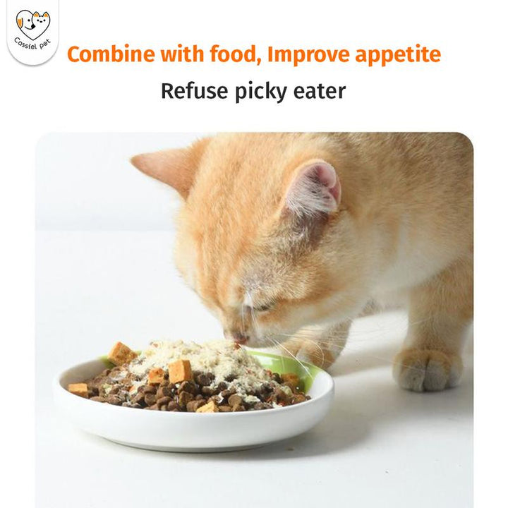 Cassiel Pet Natural Liver Chicken Beef Sprinkles Food Topper Supplement Appetite Booster for Dog Cat 80G