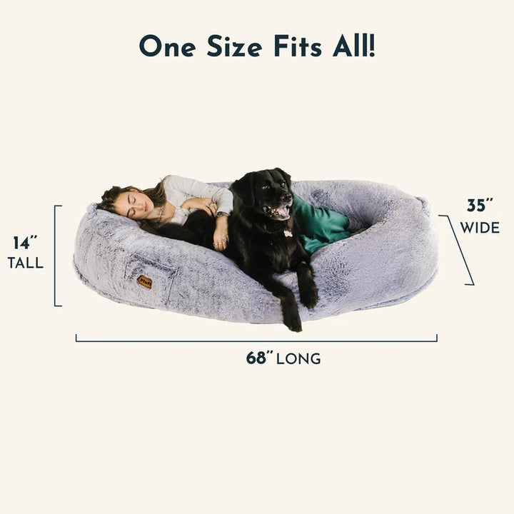 Plufl World'S First HUMAN DOG BED - Premium Adult Sized Bed for Relaxation - as Seen on Shark Tank