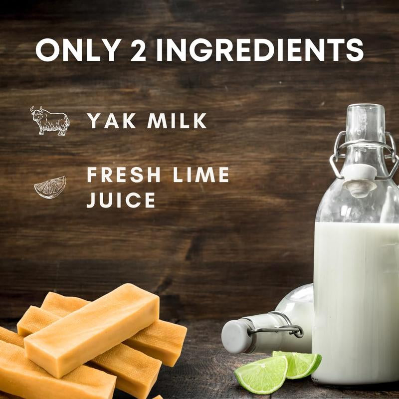 Back 40 Dogs Himalayan Yak Cheese Chews - Long-Lasting, Odorless Dental Treats for Dogs - Large 4-Pack