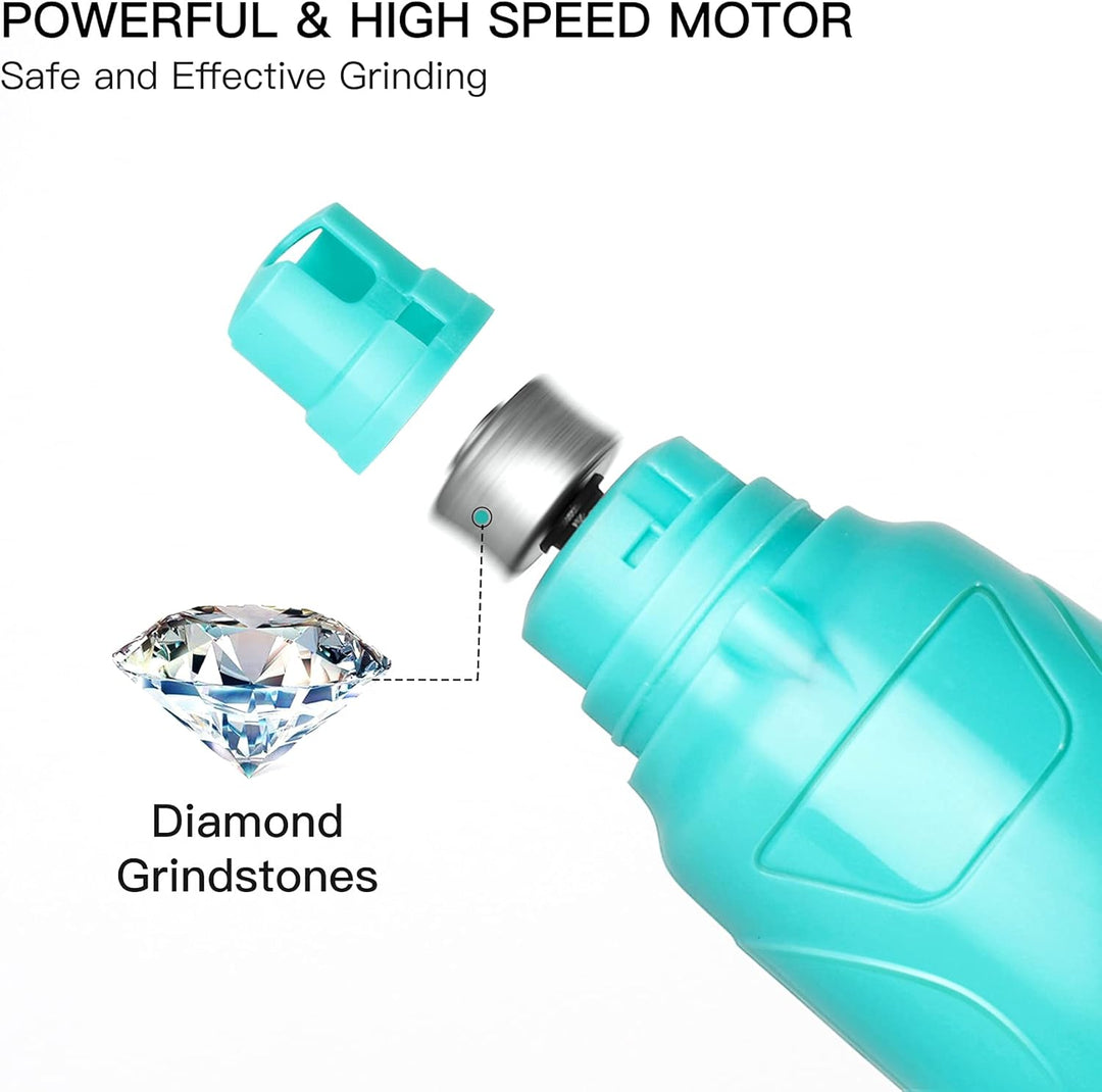 Ultimate Dog Nail Grinder with LED Light - 2-Speed Rechargeable Electric Trimmer for Painless Grooming of All Dog and Cat Sizes