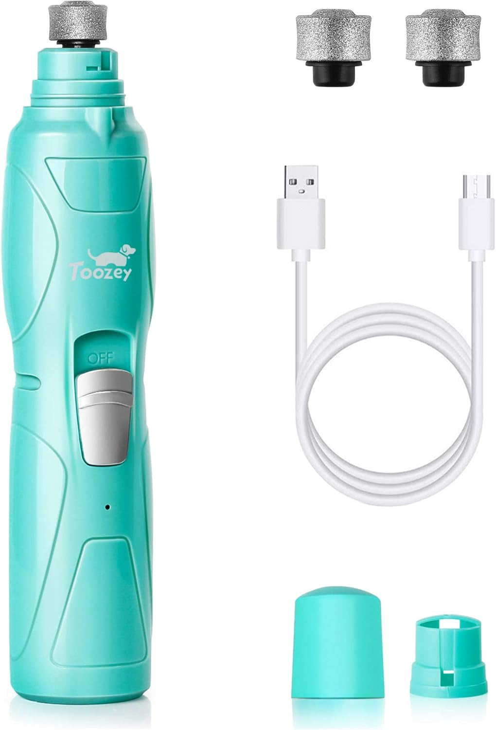 Ultimate Dog Nail Grinder with LED Light - 2-Speed Rechargeable Electric Trimmer for Painless Grooming of All Dog and Cat Sizes