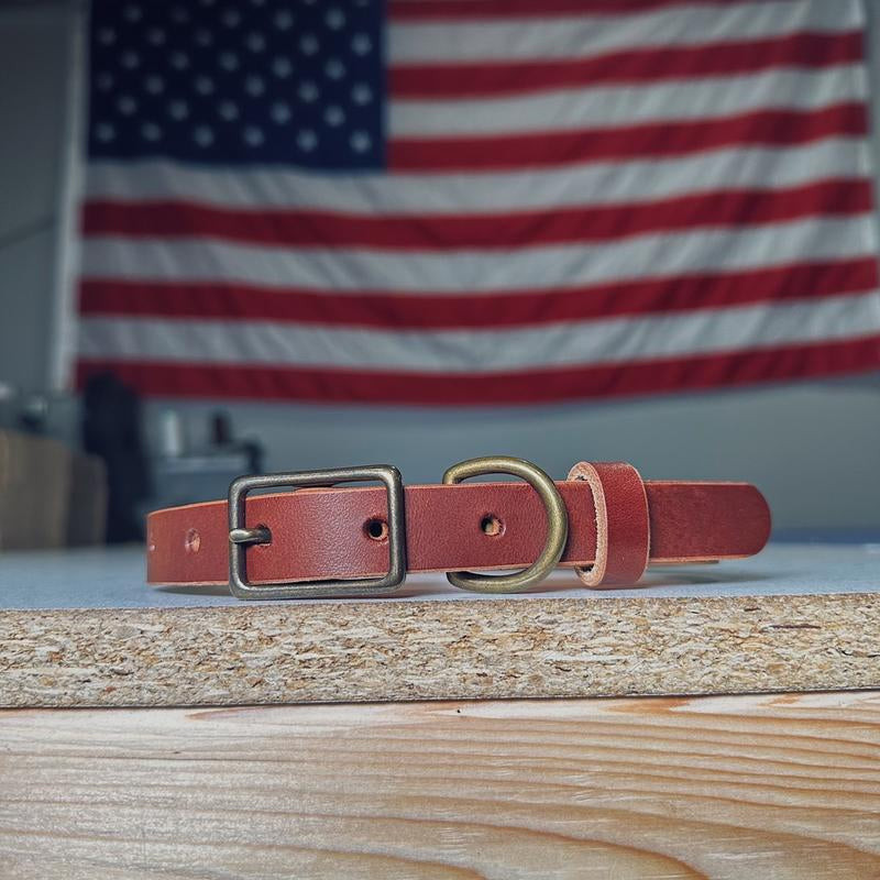 Premium Leather Dog Collar - Stylish & Durable for Your Beloved Pet