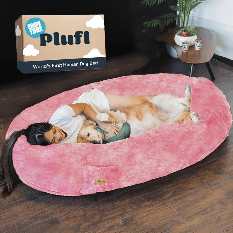 Plufl World'S First HUMAN DOG BED - Premium Adult Sized Bed for Relaxation - as Seen on Shark Tank