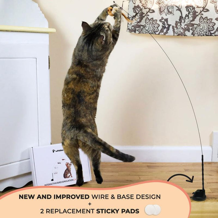 Whiskertons Interactive Bird Simulation Cat Toy Set - Realistic Fun for Your Feline Friend!