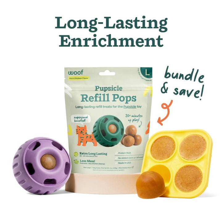 Pupsicle Starter Pack: Durable & Engaging Dog Toy for Endless Fun!