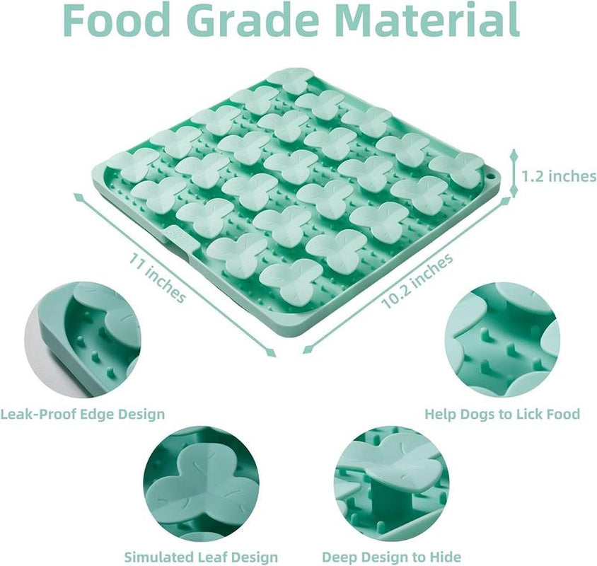 Interactive Silicone Lick Mat & Snuffle Mat for Dogs and Cats - Slow Feeder with Suction Cups, Dishwasher Safe, Perfect for Enrichment Feeding!
