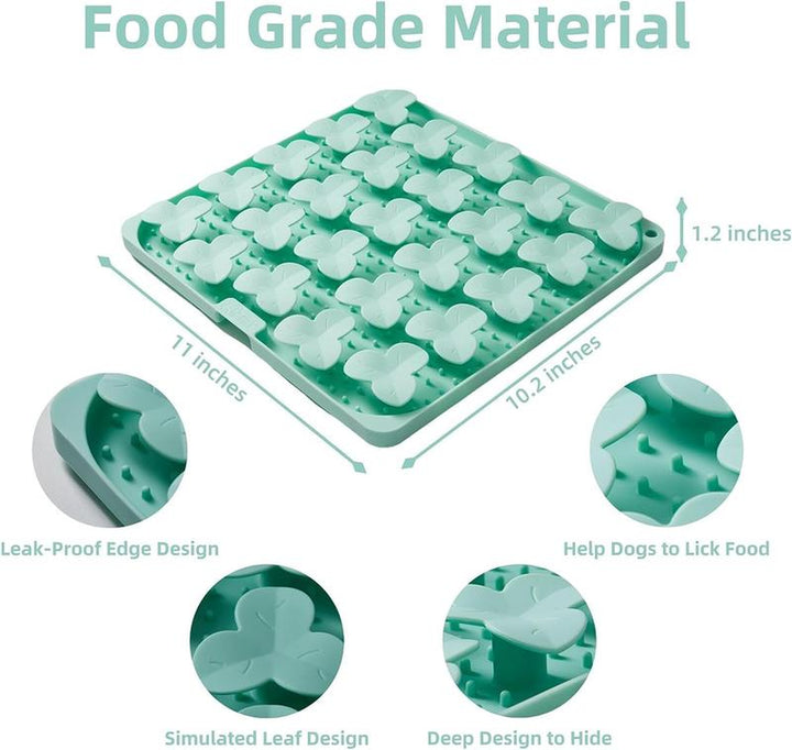 Interactive Silicone Lick Mat & Snuffle Mat for Dogs and Cats - Slow Feeder with Suction Cups, Dishwasher Safe, Perfect for Enrichment Feeding!