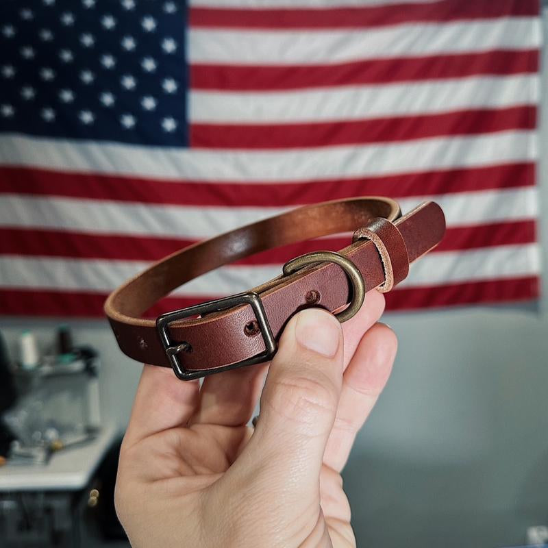 Premium Leather Dog Collar - Stylish & Durable for Your Beloved Pet