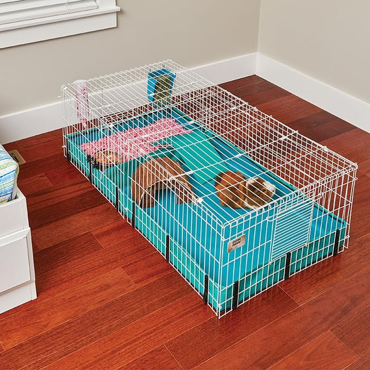 Spacious Mid West Homes for Pets Guinea Habitat Plus Cage with Top Panel - Ideal for Guinea Pigs (47"L x 24"W x 14"H)