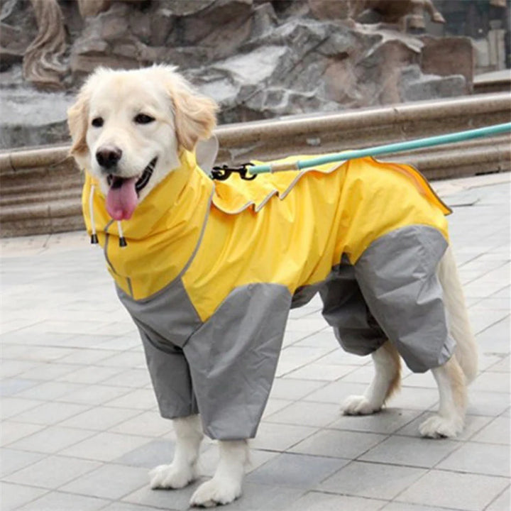 Stay Stylish and Dry: Ultimate Waterproof Dog Raincoat Jumpsuit!
