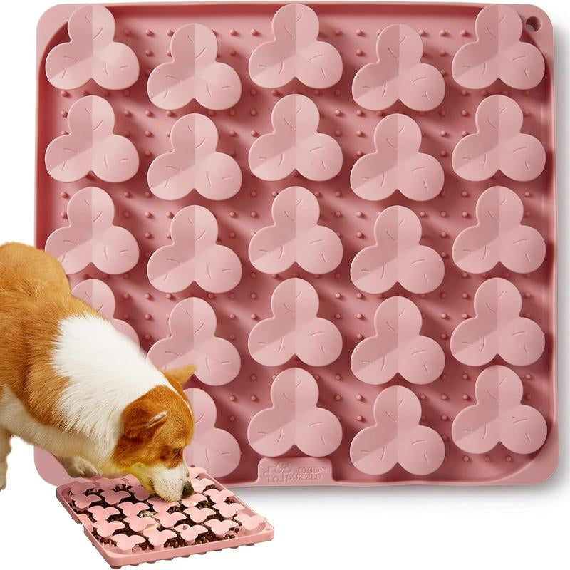 Interactive Silicone Lick Mat & Snuffle Mat for Dogs and Cats - Slow Feeder with Suction Cups, Dishwasher Safe, Perfect for Enrichment Feeding!