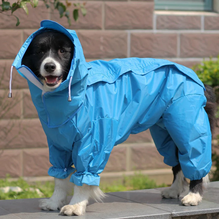 Stay Stylish and Dry: Ultimate Waterproof Dog Raincoat Jumpsuit!