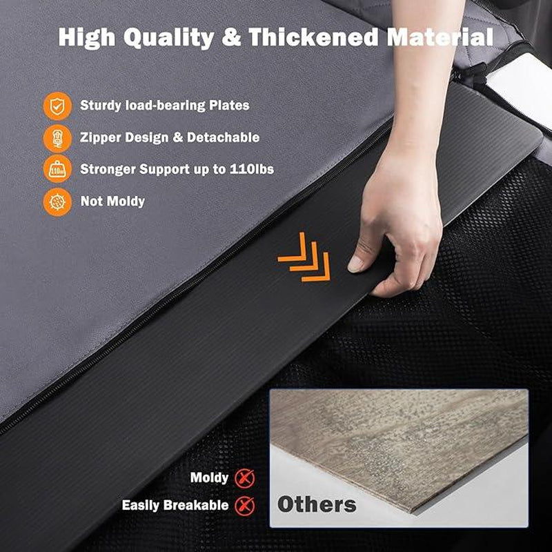 MIXJOY Waterproof Dog Car Seat Cover for Large & Medium Dogs - Breathable, Durable, with Storage Pocket for SUV/Truck Travel