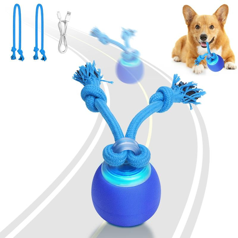Interactive Motion-Activated Squeaky Dog Ball - Rechargeable Enrichment Toy for Small/Medium Dogs - Perfect for Outdoor Fun & Daily Training!