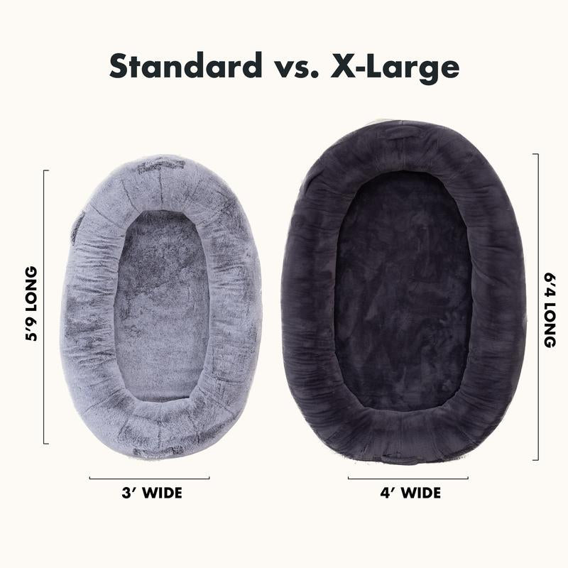 Plufl World'S First HUMAN DOG BED - Premium Adult Sized Bed for Relaxation - as Seen on Shark Tank