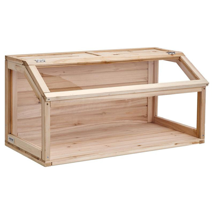 Spacious VEVOR Wooden Hamster Cage Habitat - 32" Clear Cage for Mice & Small Rodents